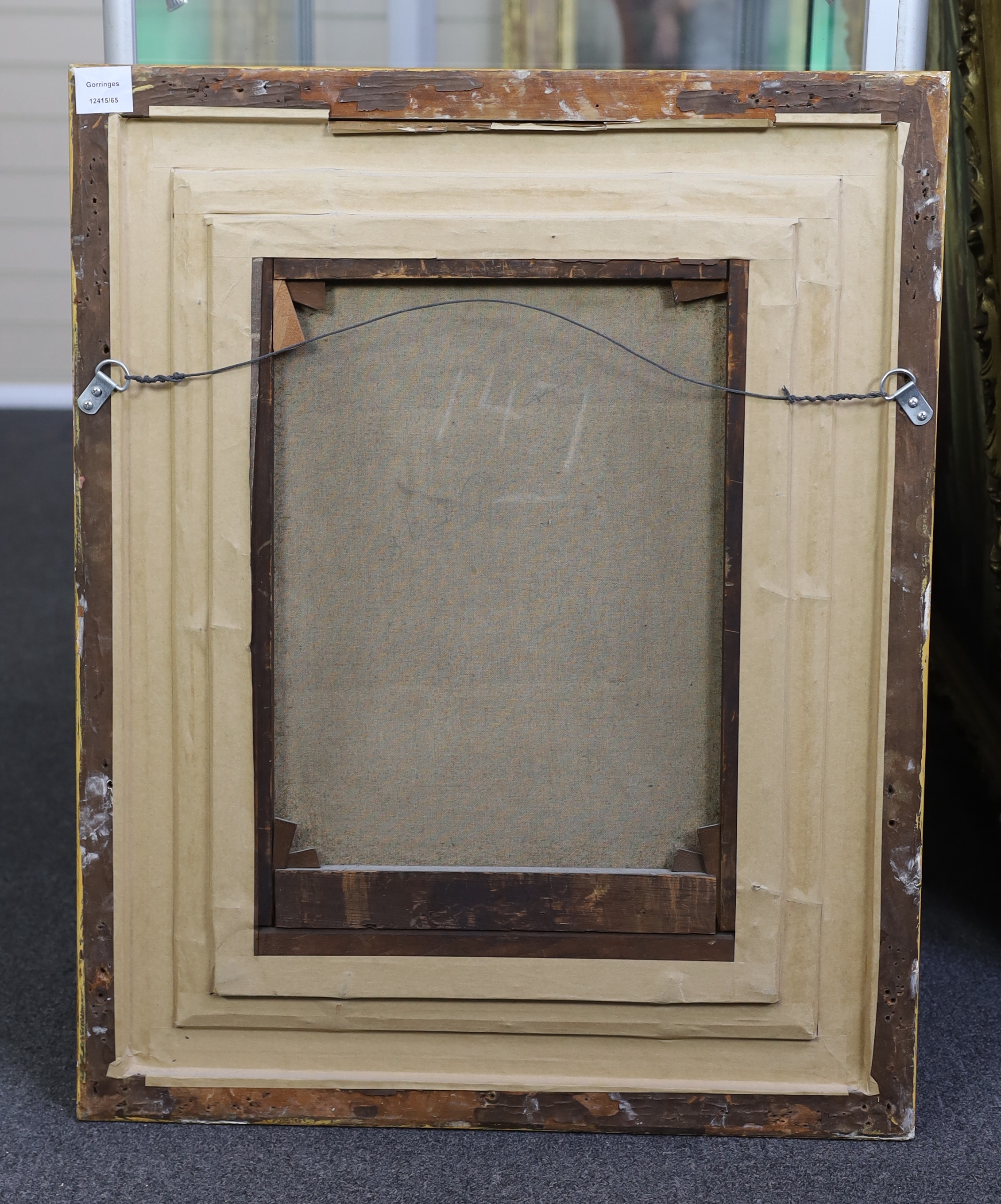 Sydney Percy Kendrick (English, 1874-1955), 'Gathering Daffodils', oil on canvas, 55 x 40cm